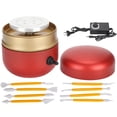 thumbnail image 3 of FLAMEEN Ceramics Wheel Machine, Ceramic Machine, Red Electric For Children Pottery Handicrafts Beginner Pottery Machine, 3 of 8