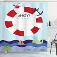 thumbnail image 1 of Ambesonne Reveal Party Shower Curtain, Maritime Announcement, 69"Wx84"L, Multicolor, 1 of 3