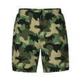 thumbnail image 4 of Lsque Mens Swim Trunks Camouflage Dinosaur Pattern - Bathing Suit Compression Liner - Beach Swim Shorts Swimwear - (S-3XL) - Stretch Quick Dry -XX-Large, 4 of 9