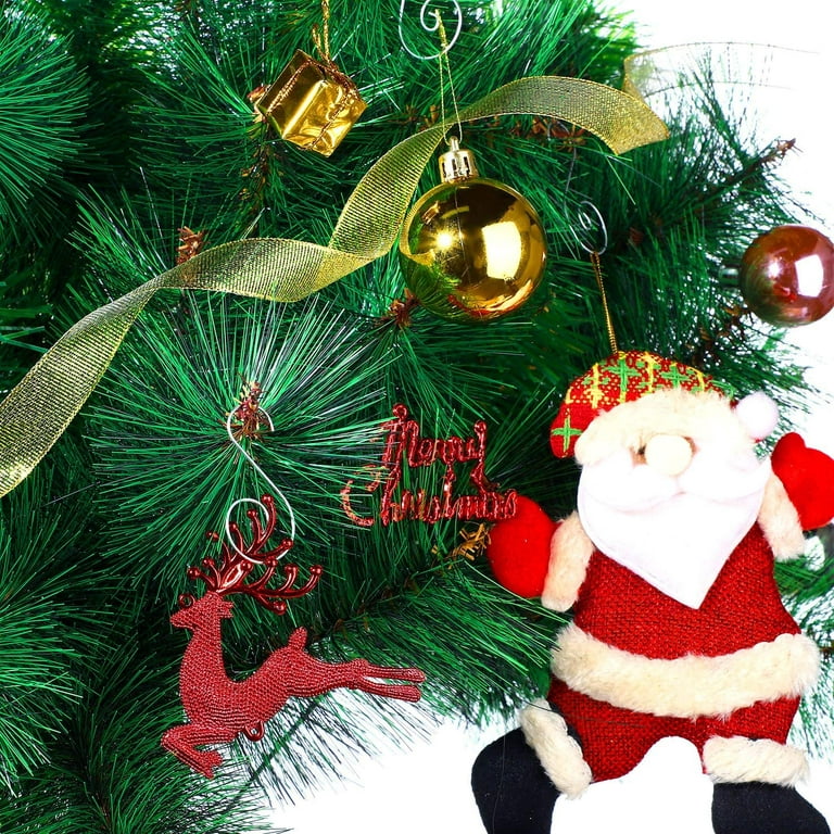 200 Pieces Christmas Ornaments Hooks Xmas Tree Ornaments Hangers
