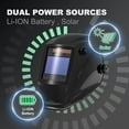 thumbnail image 2 of TOPDC Large Viewing Screen 3.93'X2.63' Solar Power Auto Darkening Welding Helmet with Optical Class 1/1/1/2, Shade Range 4/5-9/9-13 with Grinding Feat, 2 of 7