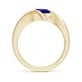 thumbnail image 2 of Angara Natural 1.45 Ct. Tanzanite Solitaire Ring in 14K Yellow Gold for Women (Ring Size: 12), 2 of 9
