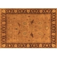thumbnail image 1 of Ahgly Company Machine Washable Indoor Rectangle Oriental Orange Industrial Area Rugs, 2' x 4', 1 of 4