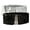 Silver & Black, variant on INSPIRE CHIC Women's Belt Ladies Sequins Decor Metal Interlocking Buckles Elastic Waist Belt Gold & Gold