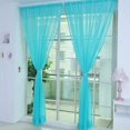 thumbnail image 3 of Curtain,Scarf Sheer Panel Door PCS Pure 2 Tulle Window Drape Color Curtain Home Decor, 3 of 4
