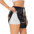 thumbnail image 3 of Lsque Casino Cards Poker Printed Women's Running Shorts with Liner Pockets,Elastic Quick Dry Workout Athletic Gym Yoga Shorts,Womens High Waist Shorts-XX-Large, 3 of 9