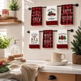 thumbnail image 5 of Christmas Kitchen Towels with Farmhouse Buffalo Plaid Design, Set of 6, Red and Black Holiday Prints, for Dish Drying and Home Decor, Tea Towels, 5 of 5