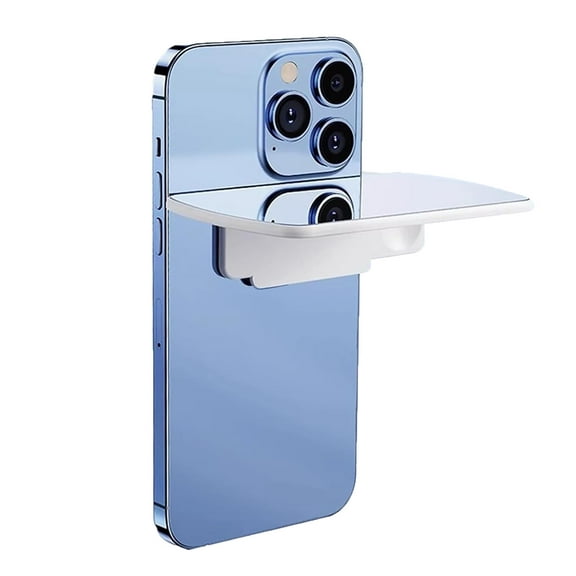 Mirror Effect Lens - Capture Stunning Reflections Instantly, Smartphone Camera Mirror Reflection Clip Kit, Adjustable Angle Mobile Phone Camera Mirror Clip for Travel (white-1Pc)