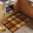 thumbnail image 3 of 2x3 Washable Area Rugs,Vintage Fall Brown Lattice Plaid Non-Slip Soft Rug Large Indoor Carpet,Autumn Buffalo Check Linen Floor Rugs for Home Living Room Bedroom Dining Room Office, 3 of 9
