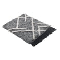 thumbnail image 3 of Laddha Home Designs Tufted Geometric Diamond Throw Blanket - 96" x 108" - Black and Cream, 3 of 7