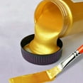 thumbnail image 2 of LNGOOR 100ml Gold Paint Metallic Acrylic Paint waterproof Not Faded for Statuary Coloring DIY Hand Clothes Painted Graffiti Pigments, 2 of 8