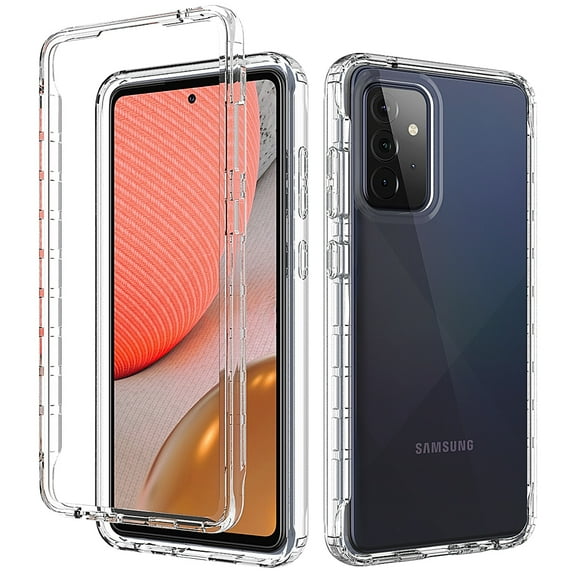 Xhy Samsung Galaxy A72 Case Shockproof A72 5G Phone Cover [Non-Yellowing] [Scratch-Resistant] Anti-Scratch Crystal Clear