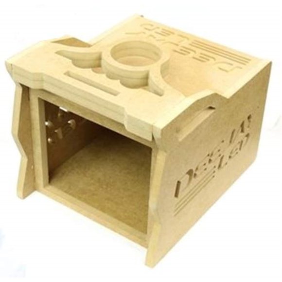 1 Din Space Plus 5 Eq Elegante Caja De Controlador De Madera Para Competiciones Móviles