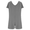 thumbnail image 5 of BUIGTTKLOP Womens Summer Casual Romper Short Sleeve Crewneck Shorts Overalls Jumpsuit with Pockets Summer Outfits 2026, 5 of 6