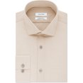 thumbnail image 1 of Calvin Klein Mens Non-Iron Button Up Dress Shirt ltbeige 16, 1 of 1