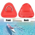 thumbnail image 4 of Unique Bargains 6 Pcs Patch Anneau D PVC Acier Inoxydable Forme Triangle Anneau D Vert pour Kayak Canot Pont, 4 of 7
