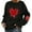 Black, variant on Long Sleeve Crewneck Pullover Soft Casual Athletic Sweater Top For Everyday Wear And Light Exercise Activities Alien Hoodies Women