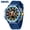 Blue Multi-Color, variant on Men's Sports Watch Waterproof Silicone Dual Display Wristwatch Electronic Watch