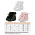 thumbnail image 2 of Frontwalk Ladies Snow Boots Plush Lined Winter Boot Lace Up Hidden Wedge Booties Cold Non-slip Ankle Bootie Women Faux Fur Shoes Pink 8.5, 2 of 9