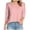Light Pink_1, variant on Godom Women's Casual 3/4 Sleeve T-Shirts Round Neck Cute Tunic Tops Basic Tees Blouses Business Work Tee Top
