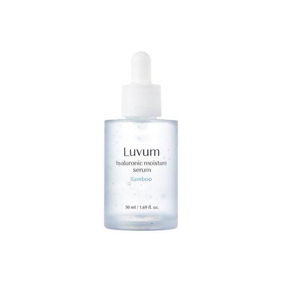Suero de ácido hialurónico LUVUM - 83% esencia de bambú - Hidratación multipeso - Soporte de barrera de ceramida - Fórmula suave - Cuidado de la piel coreano 1.69 fl. onz