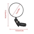 thumbnail image 3 of Yingyy Bike Rearview Mirror Handlebar Mounted Folding Adjustable Convex Mirror Bicycle Accessory, 3 of 8