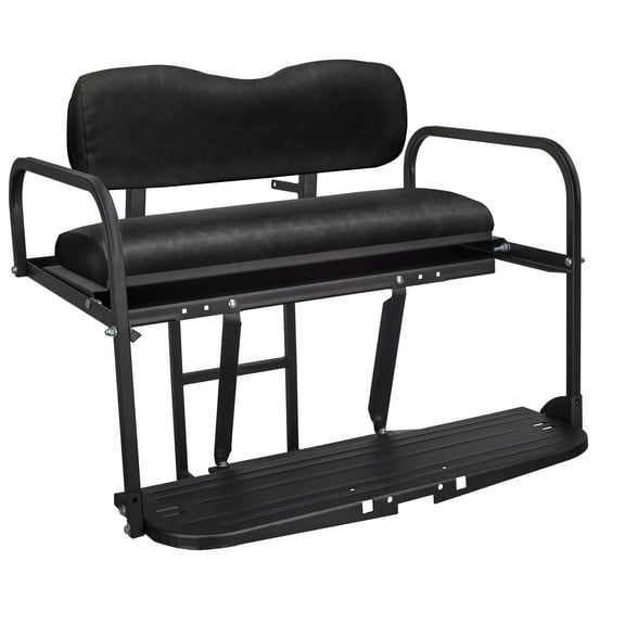 Gusto™ Yamaha Drive Golf Cart Rear Flip Seat Kit for All Years - Black