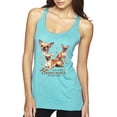 thumbnail image 1 of Wild Bobby, If It's Not a Chihuahua It's Just a Dog Gift, Women Tri-Blend Racerback Tank Top, Tahiti Blue, Small, 1 of 4