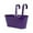 H, variant on RLATCR Metal Railing Planter for Outdoor Plants Balcony Hanging Flower Pots with Detachable Hooks and Drain Holes Oval Bucket Rail Box Fence Planters for Home Garden Decor