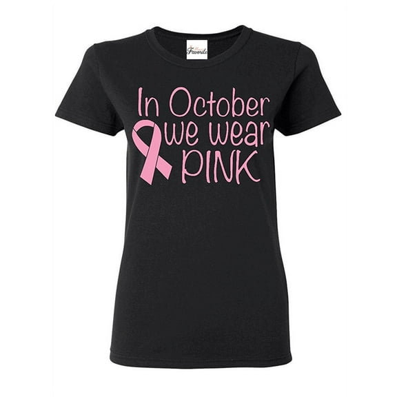 Women's T-Shirt Short Sleeve - In October We Wear Pink