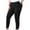 Black, variant on Women's Plus Size Solid Color Leggings, High Waisted Stretchy Yoga Pants, Slim Fit Pull On Trousers, Soft Casual Workout Pants for Daily Wear Black L