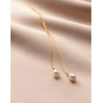 thumbnail image 7 of Waterdrop Pearl Sterling Silver Threader Earrings for Women Elegant Shell Pearl Long Tassel Chain Dangle Drop Statement Earring Studs Ear Line Dainty Jewelry Gifts Hypoallergenic, 7 of 7