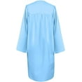 thumbnail image 3 of Misscom Matte Graduation Cap Gown Set with 2025 Tassel for High School and Bachelor Graduation dress robe ,Sky Blue,51(5'6 "to 5' 8" ), 3 of 5