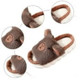 thumbnail image 5 of Ccpelsie Slippers for Boys Girls Home Cotton Slippers Non-Slip Warm Little Kids Slippers(Coffee,13), 5 of 7