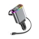 thumbnail image 1 of Car Charger 65W with Retractable Cable Touch Screen Atmosphere Light Typec Charger Super Fast Chargi, 1 of 5