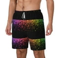 thumbnail image 2 of Gaeub Colorful Sparkling Mens Swim Trunks Stretch Beach Shorts Quick Dry for Men Swim Shorts Swimwear with Pockets- 3X-Large, 2 of 9