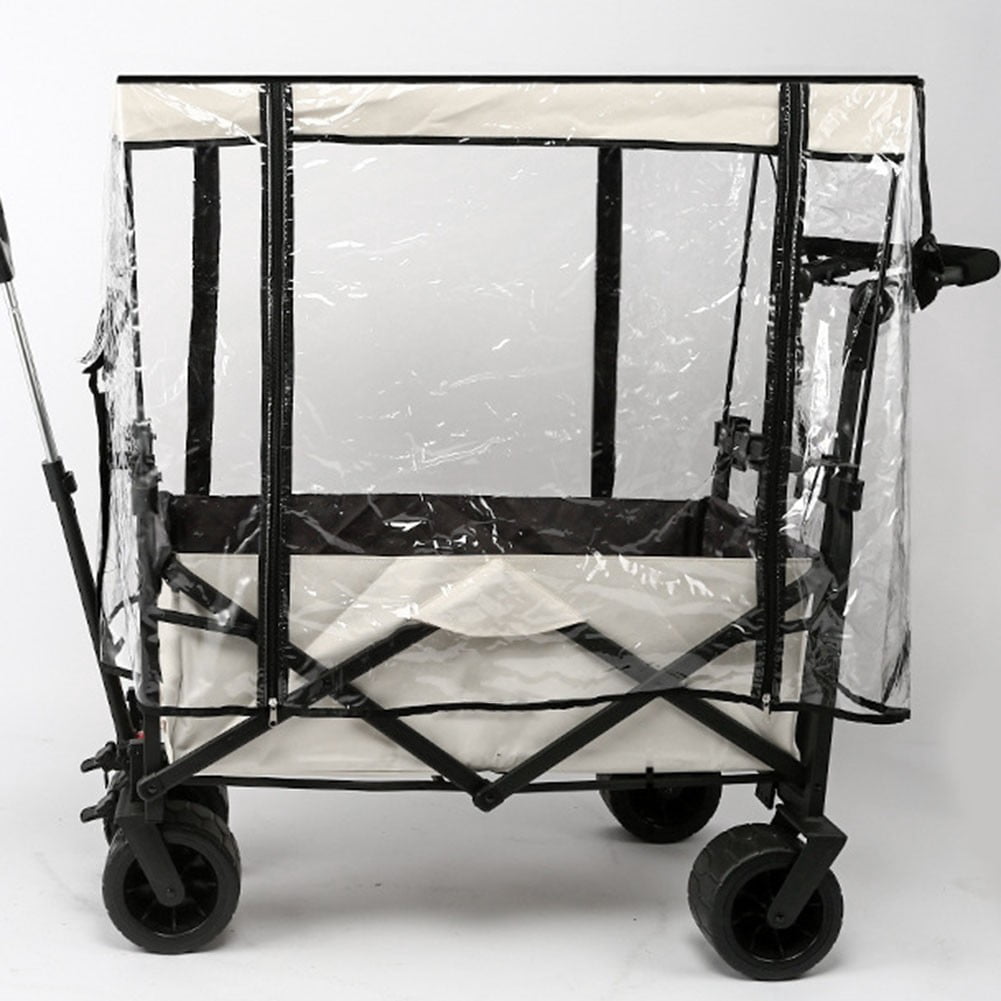 Camping Wagon Cart Trolley Rain Cover Garden Wagon Stroller Cart Mesh Net Cover Rain Cover