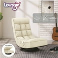 thumbnail image 1 of Amairany Fauteuil Inclinable/chaise de Sol en Lin - 3 Positions Réglables, Pivotant à 360°, 1 of 8