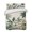 Green, White, Brown, variant on Quilts Full Size Bedding Set, Summer Palm Tree Lightweight Quilted Comforter, Tropical Botanical Floral Coastal Soft Reversible Bedspread Coverlet with Pillow Covers for All Season, 78" x 90"