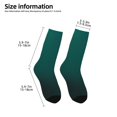 thumbnail image 2 of Honeii Dark teal green Print Children's Colorful Socks,Unisex Kids and Toddlers' Cushioned Sock,Kids Athletic Crew Socks,for Everyday Wear and Sports, 2 of 5
