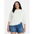 thumbnail image 2 of Time and Tru Women's Pullover Chenille Top with Long Sleeves, Sizes XS-XXXL, 2 of 6
