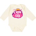 thumbnail image 3 of Inktastic I Love My Gigi Grandma Grandchild Girls Long Sleeve Baby Bodysuit, 3 of 5