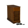 thumbnail image 4 of Linon Bartow Multi Function Storage Side Table Charging Station in Hazelnut Wood, 4 of 17