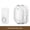 Silver, variant on RnemiTe-amo Wireless Doorbell,Plug and Play Waterproof Door Bell Kit,Home Wireless Doorbell AC Digital Music Doorbell for Home Office Classroom,1 Push Button and 2 Receiver
