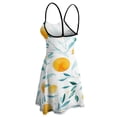 thumbnail image 5 of Watercolor Oranges Leafy Pattern Background Slip Dress Dress Summer Elegant Women's Dress Women's Clothing, 5 of 6