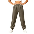 thumbnail image 6 of JOANKDMI Athletic Pants for Women Joggers Comfy Elastic Waistband Slim Tapered Fit with Deep Side Pockets Cuffed Ankle Soft French Terry for Gym Running Track Pants, 6 of 7
