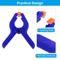 thumbnail image 4 of Uxcell 2 Inch Spring Clamps, 8 Pack Plastic Flexible Anti Slip Strong Clips, Blue, 4 of 7