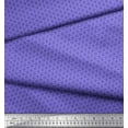 thumbnail image 2 of Soimoi Purple Poly Georgette Fabric Flower Geometric Print Fabric by the Yard 52 Inch Wide, 2 of 3