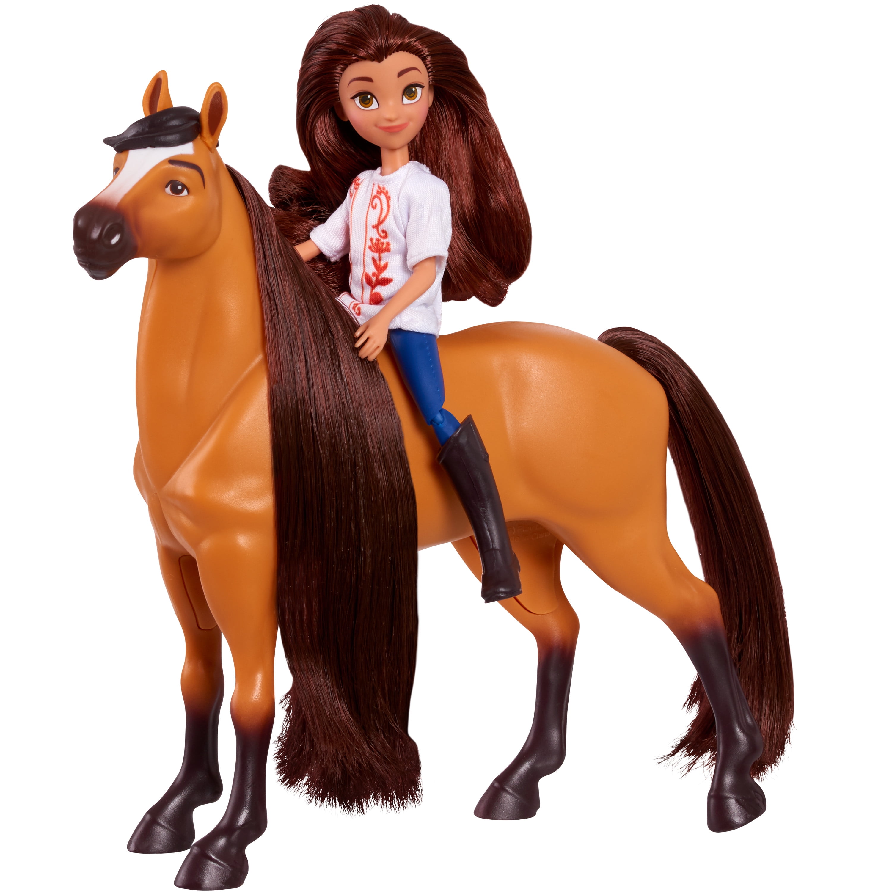 DreamWorks Spirit Riding Free 18-Inch Spirit and Lucky Set 6-Pieces Brown Ages 3 