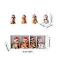thumbnail image 3 of karymi 4Pcs Resin Christmas Ornament Set 1.97 Inch Multicolor Holiday Tree Pendants for Festive Home Decor Kids Christmas Gifts Weekly flyer Weekly flyer Best Sellers, 3 of 6